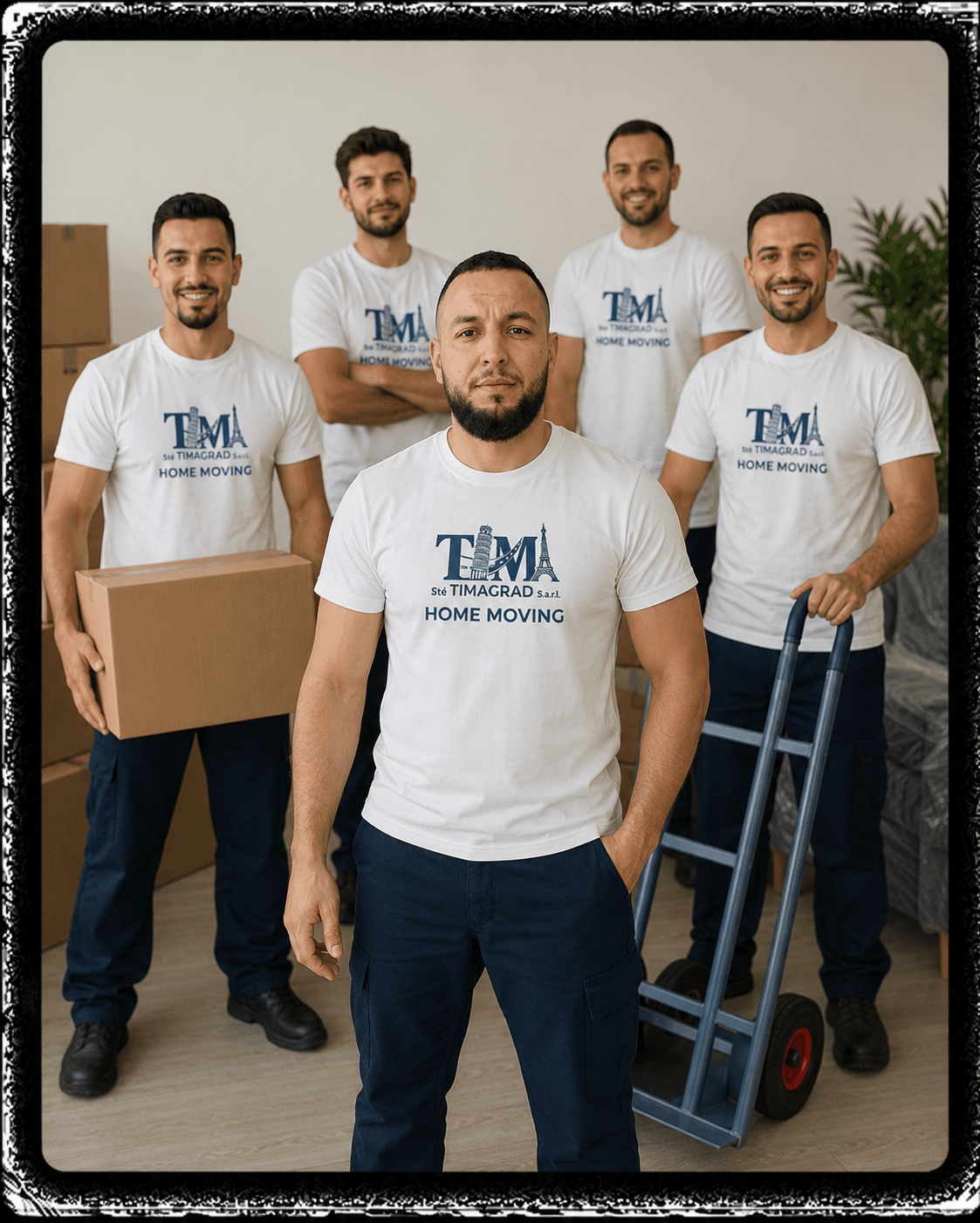 Équipe TIMAGRAD au terminal logistique